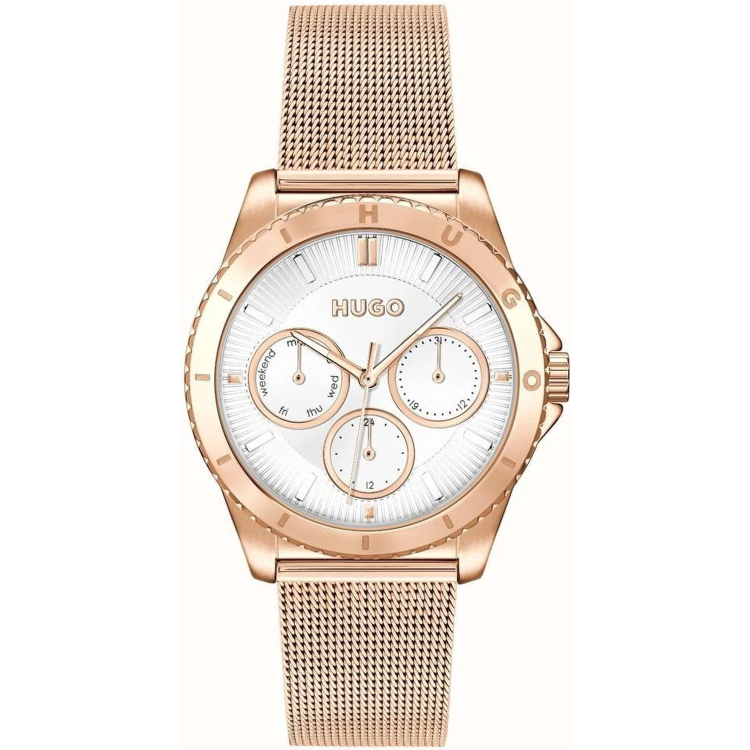 Gold Stainless Steel Dress Watch