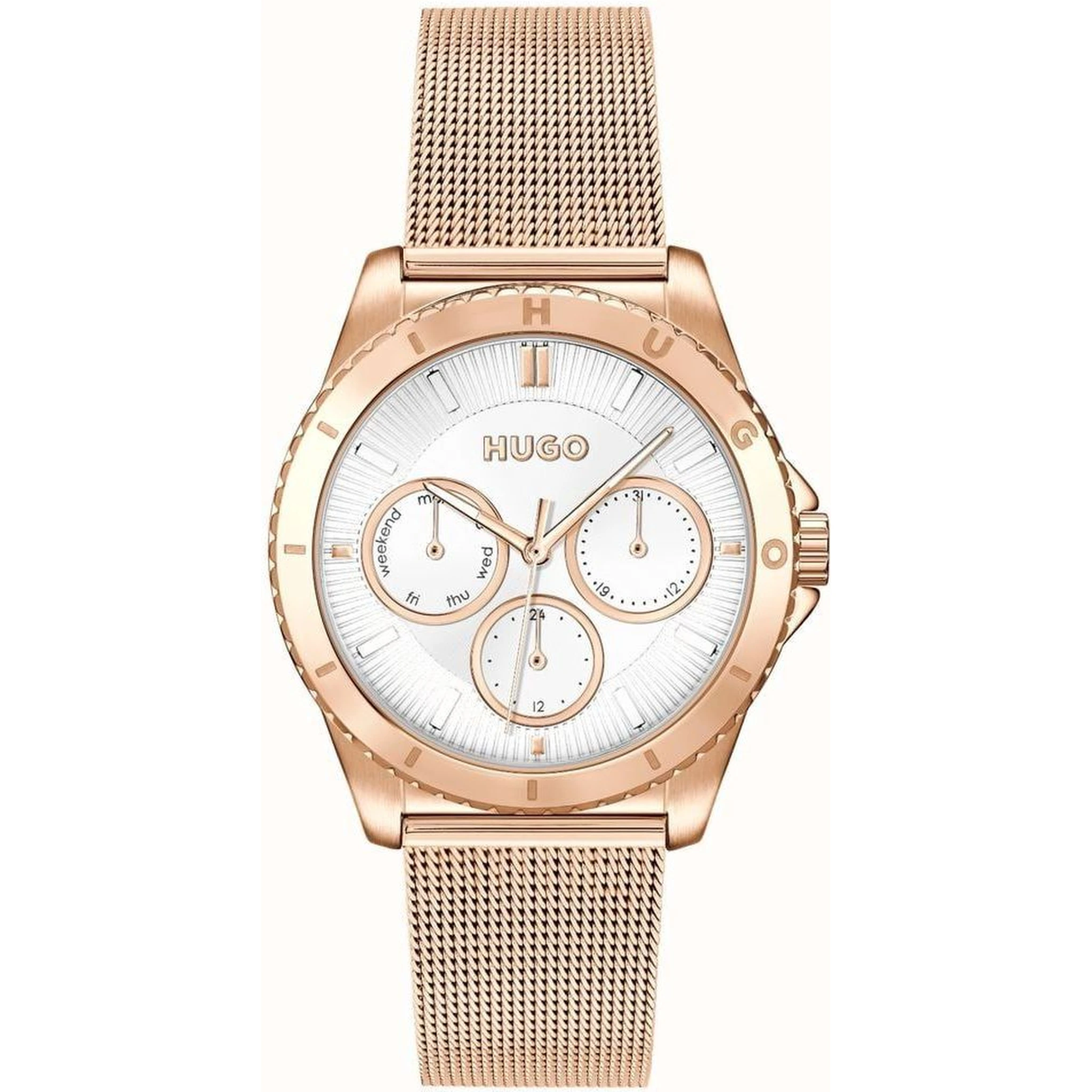 Gold Stainless Steel Dress Watch