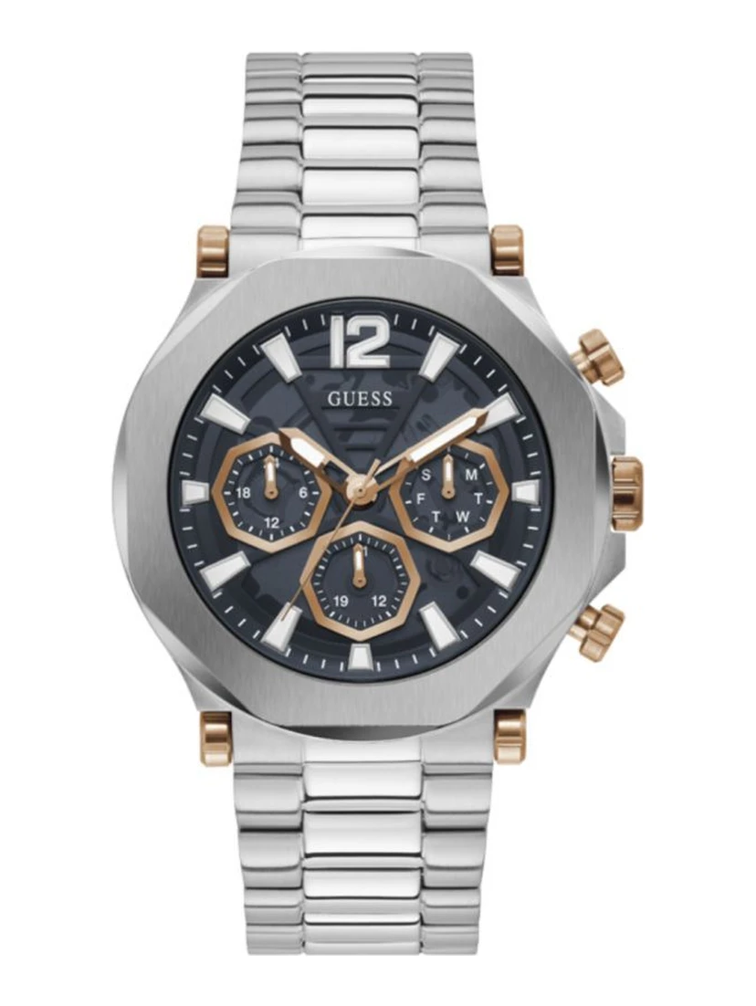 Gray Stainless Steel Dress Watch