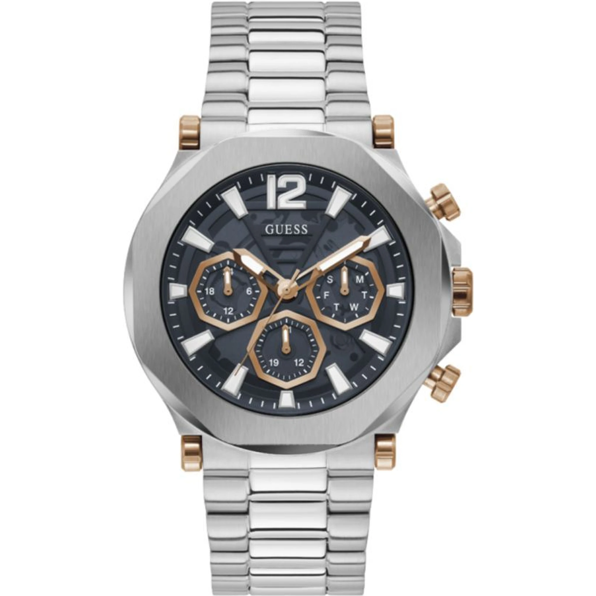 Gray Stainless Steel Dress Watch