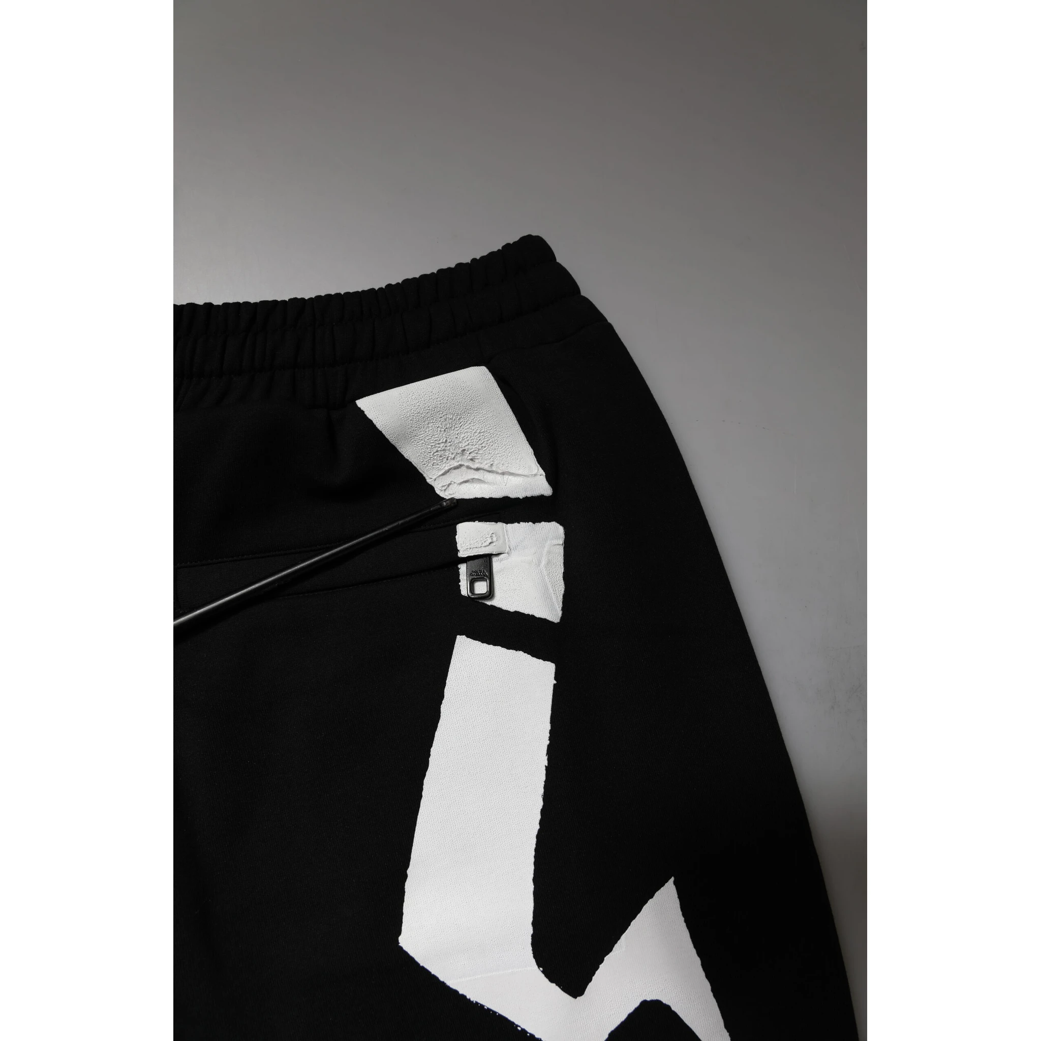 Black Logo Cotton Jogger Sweatpants Pants