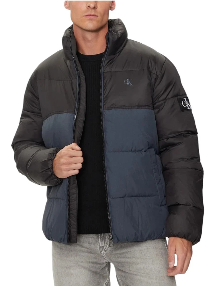 Blue Recycled Polyamide Coat