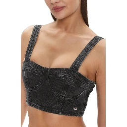 Black Recycled Cotton Top