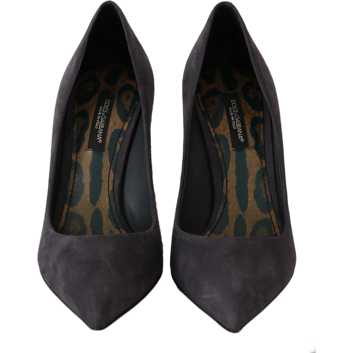 Gray Suede Leather Stiletto  Shoes Heels