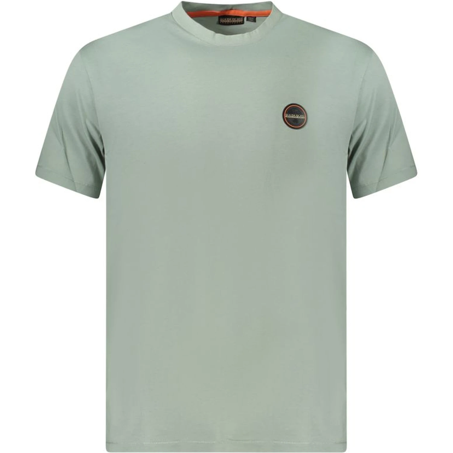 Green Cotton Men T-shirt In Gray