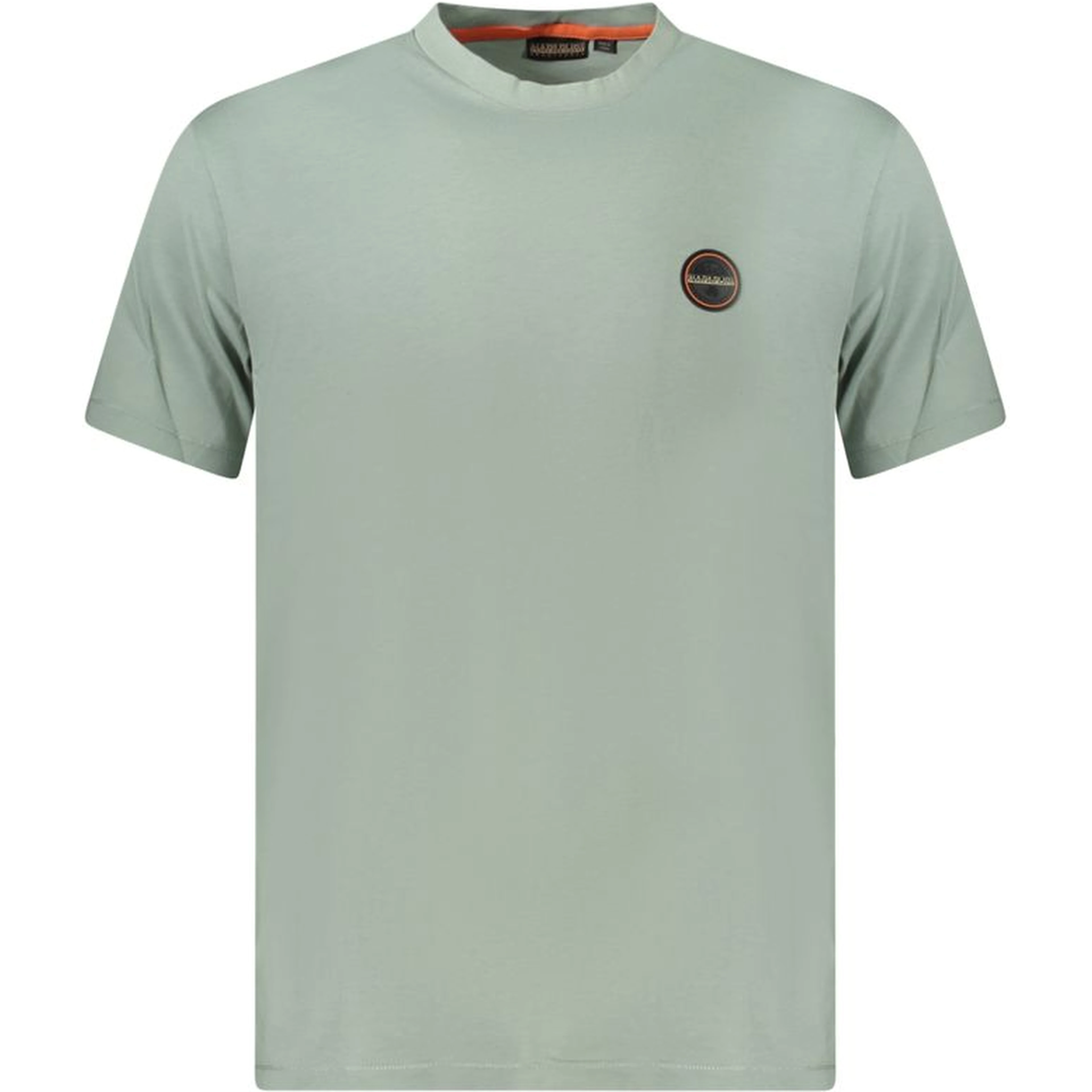 Green Cotton Men T-shirt In Gray