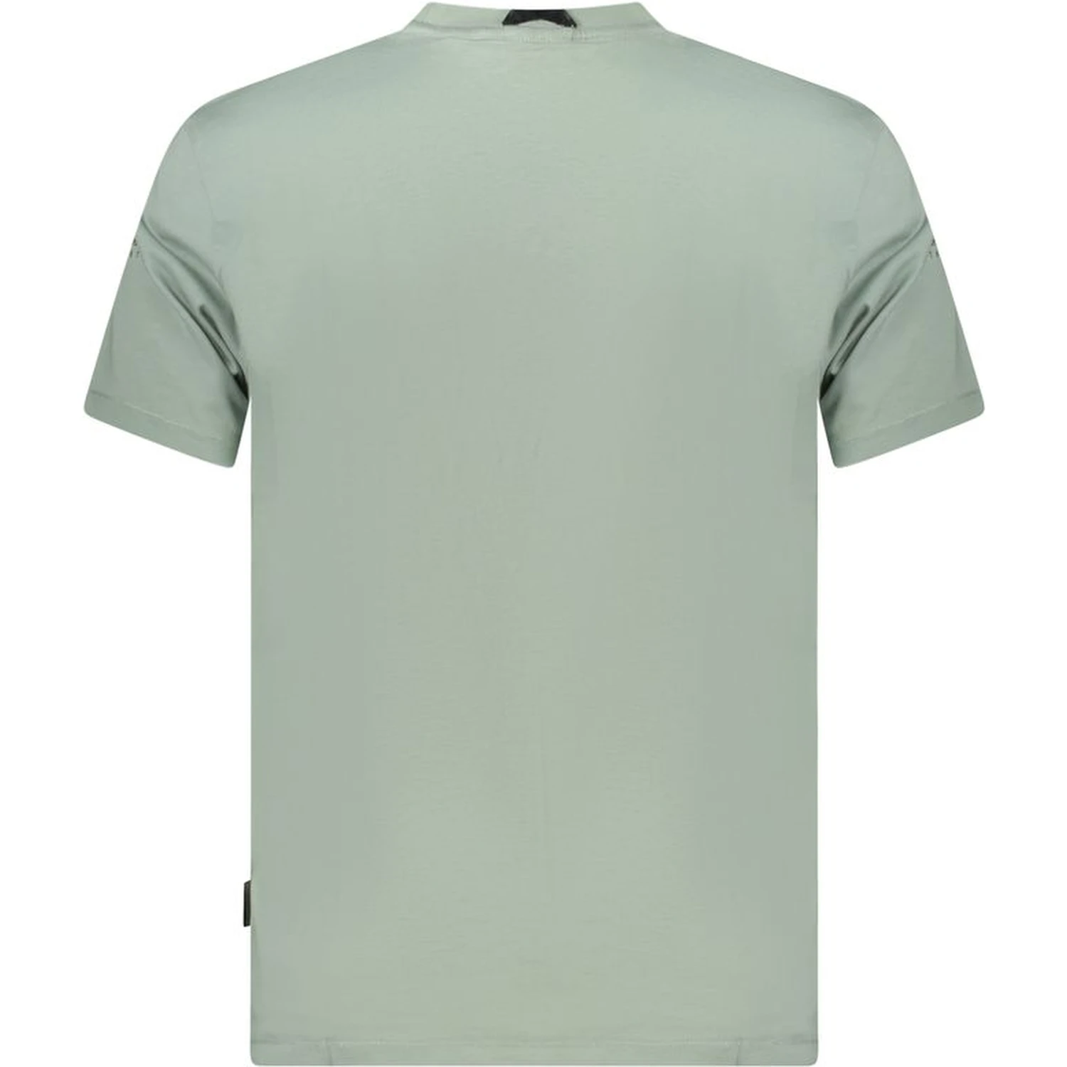 Green Cotton Men T-shirt In Gray