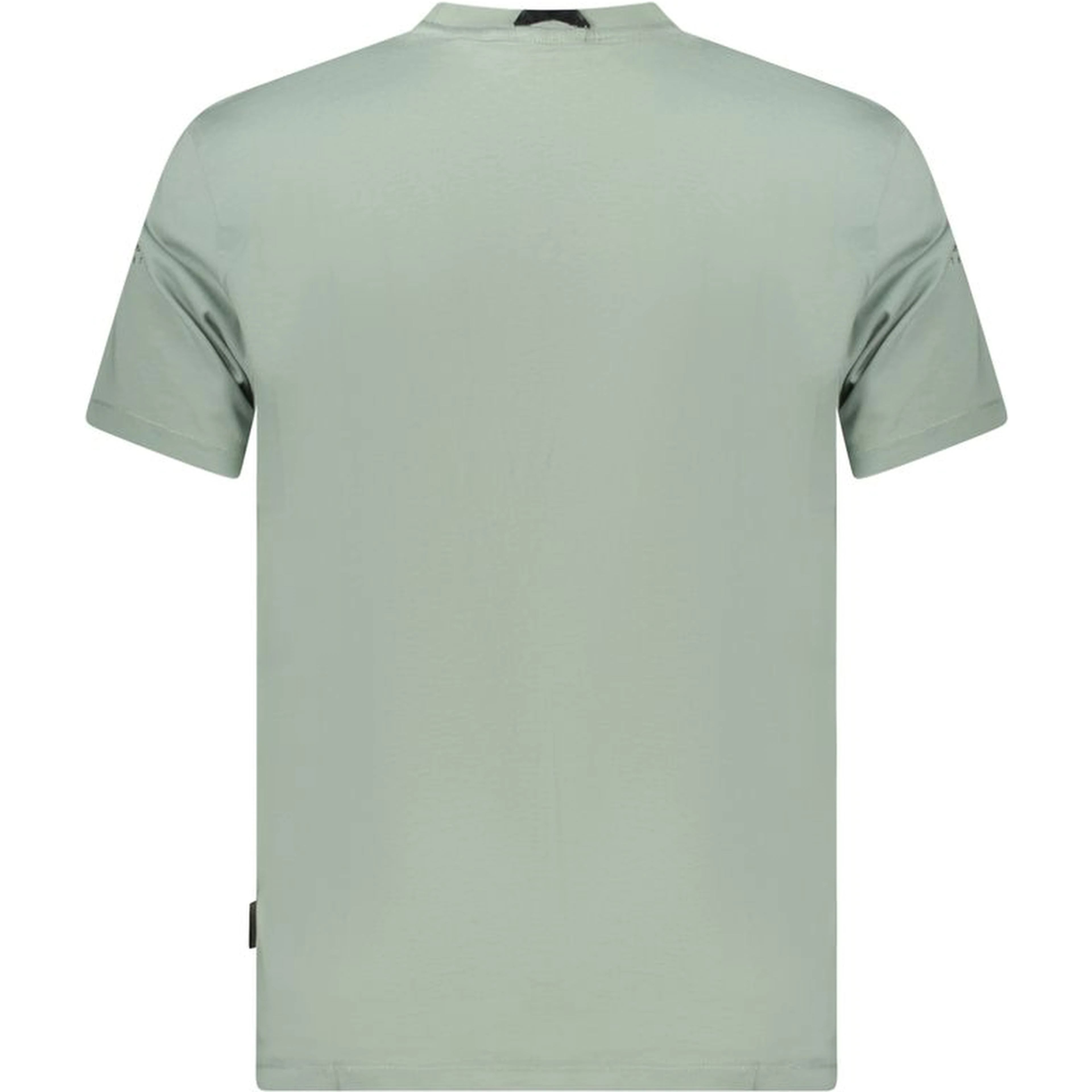 Green Cotton Men T-shirt In Gray