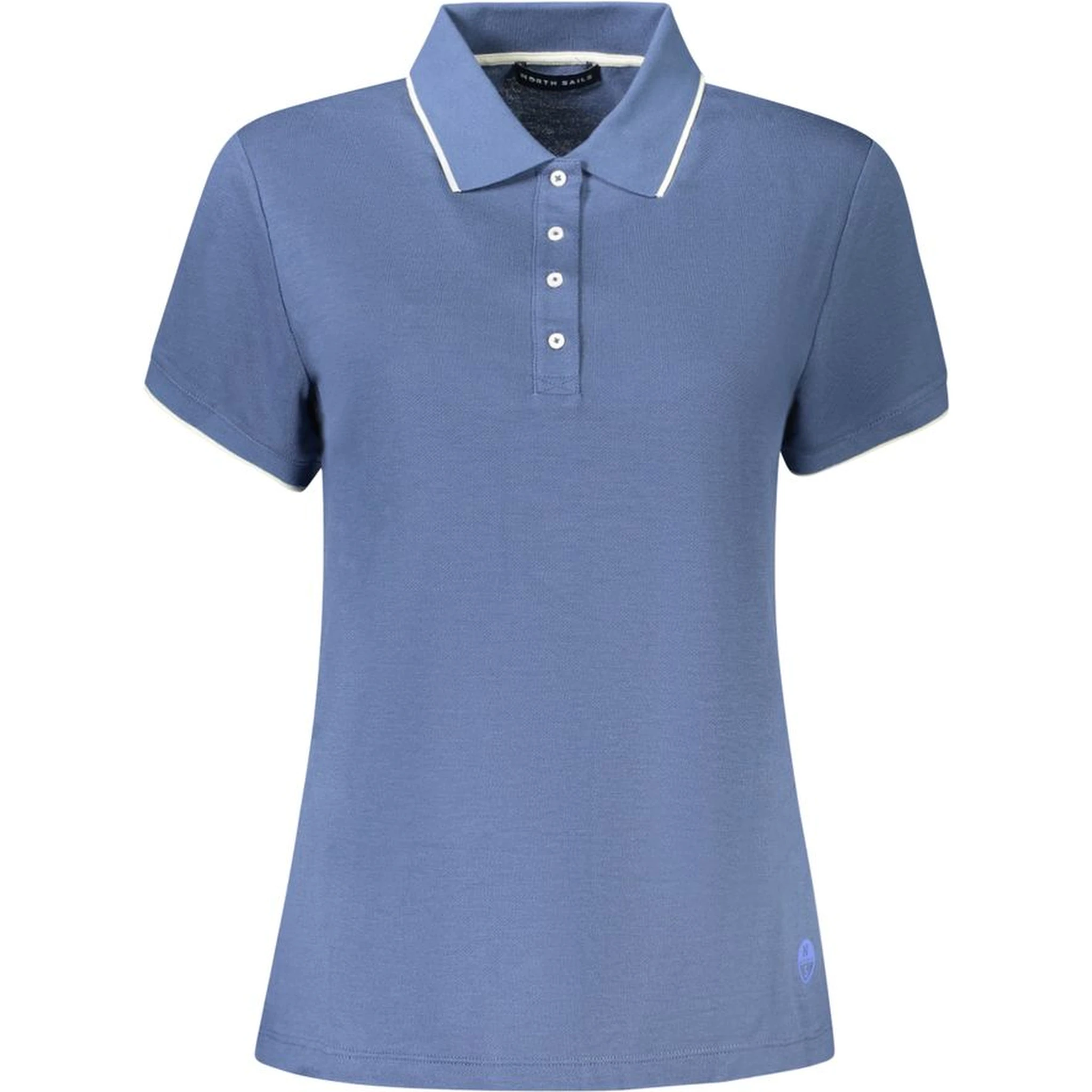 Blue Cotton Polo Shirt