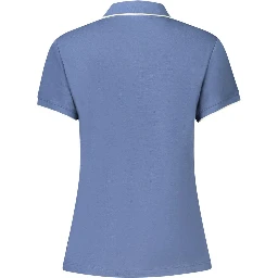 Blue Cotton Polo Shirt