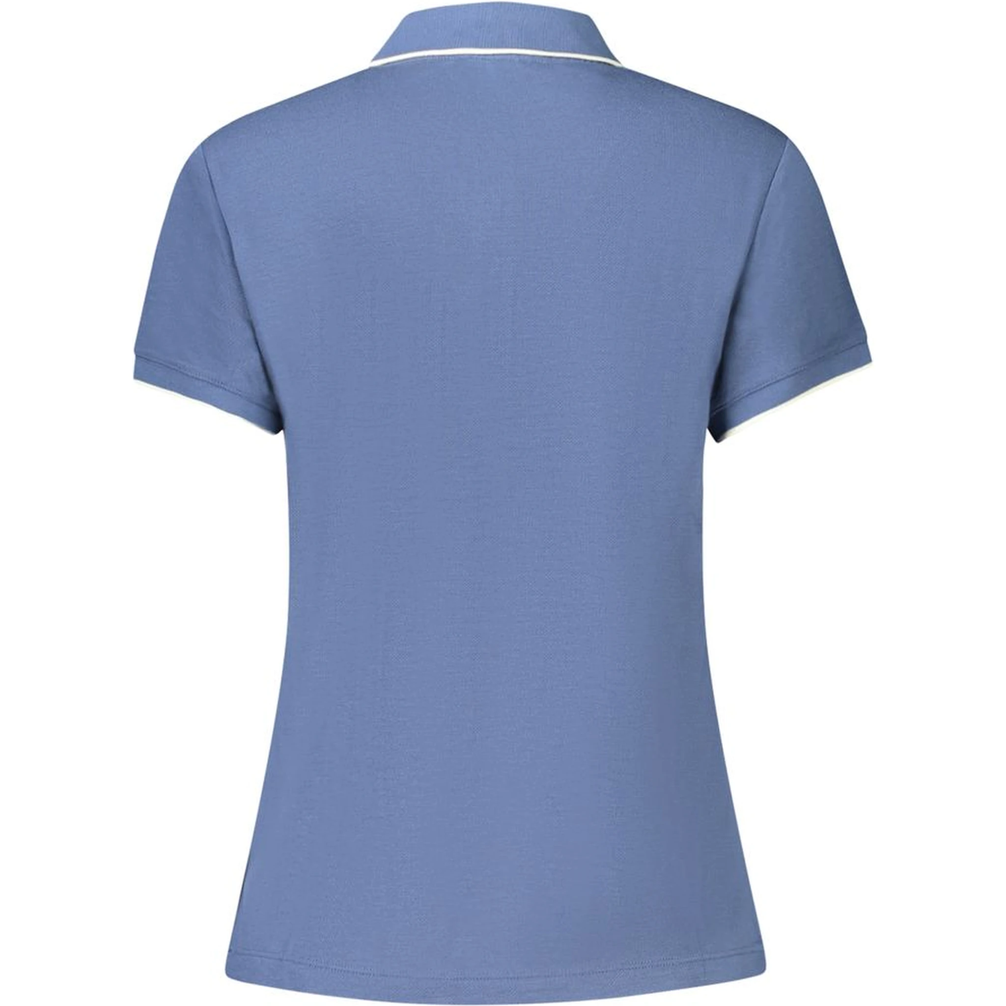 Blue Cotton Polo Shirt
