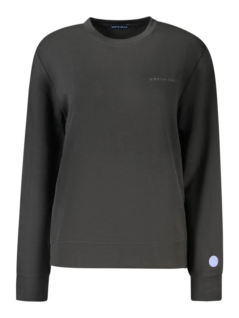 Black Polyester Sweatshirt