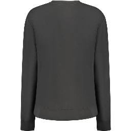 Black Polyester Sweatshirt