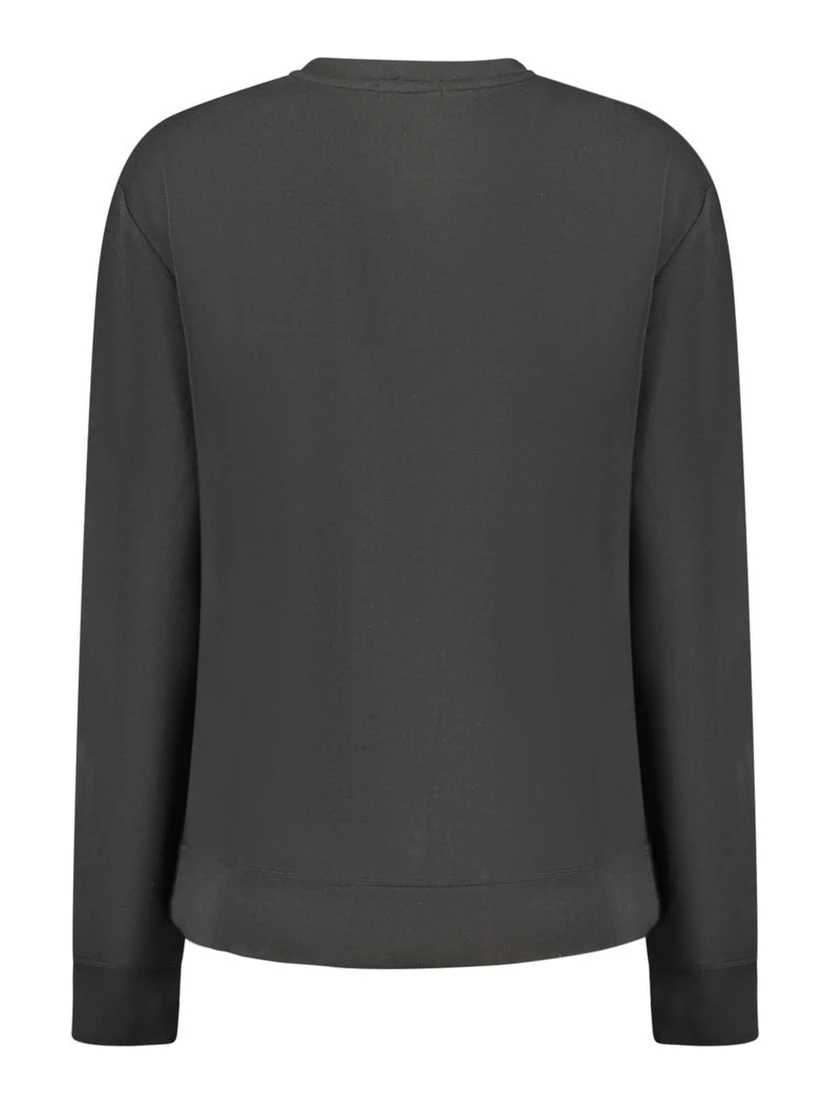 Black Polyester Sweatshirt