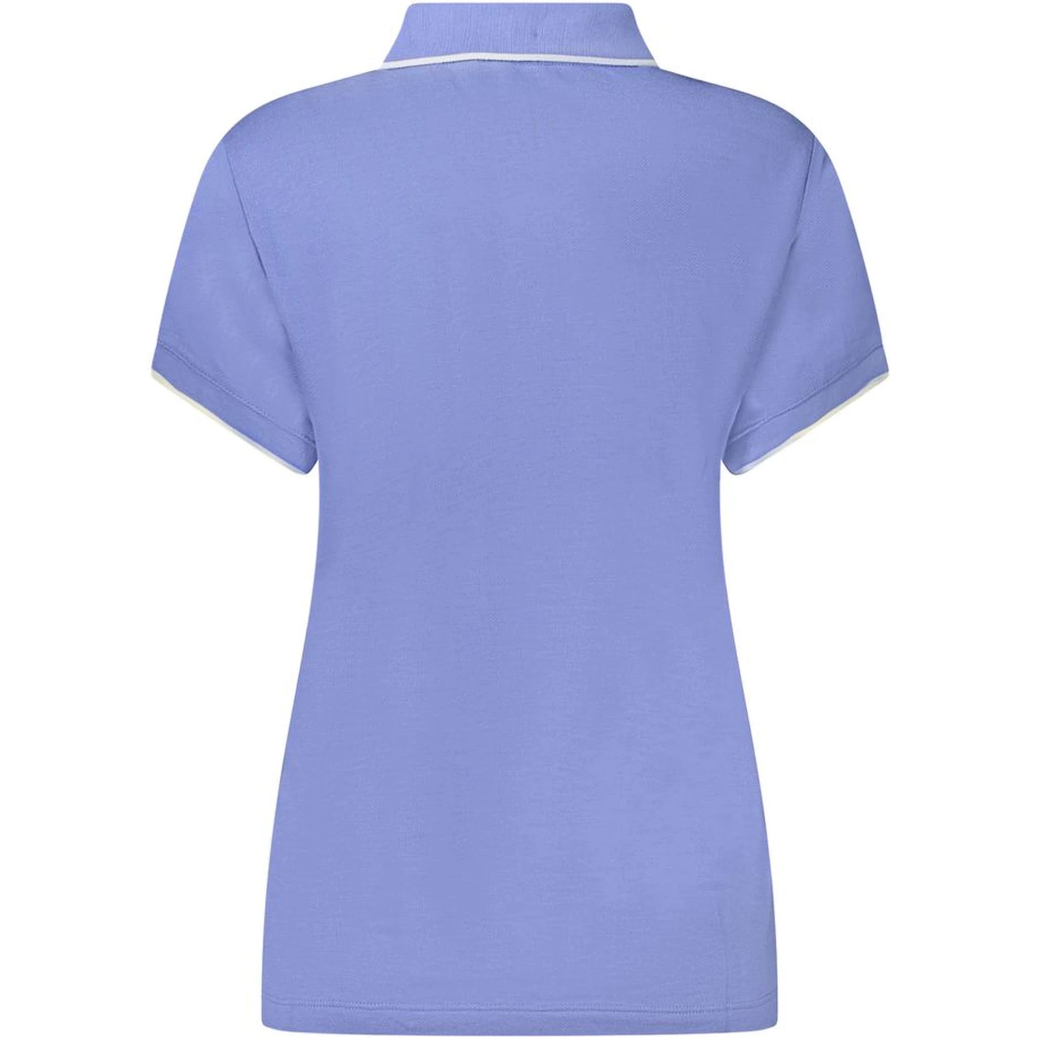 Blue Cotton Polo Shirt