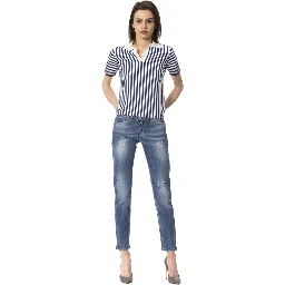 Blue Other Fibres Jeans Denim