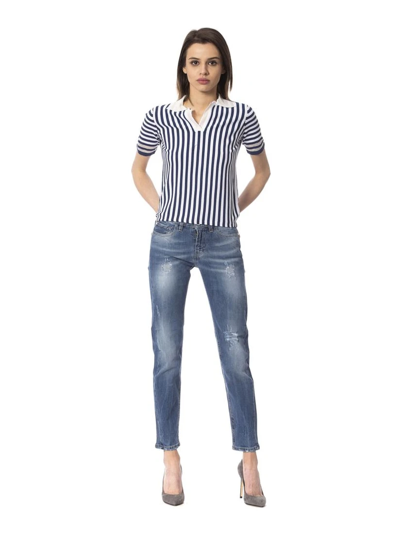 Blue Other Fibres Jeans Denim