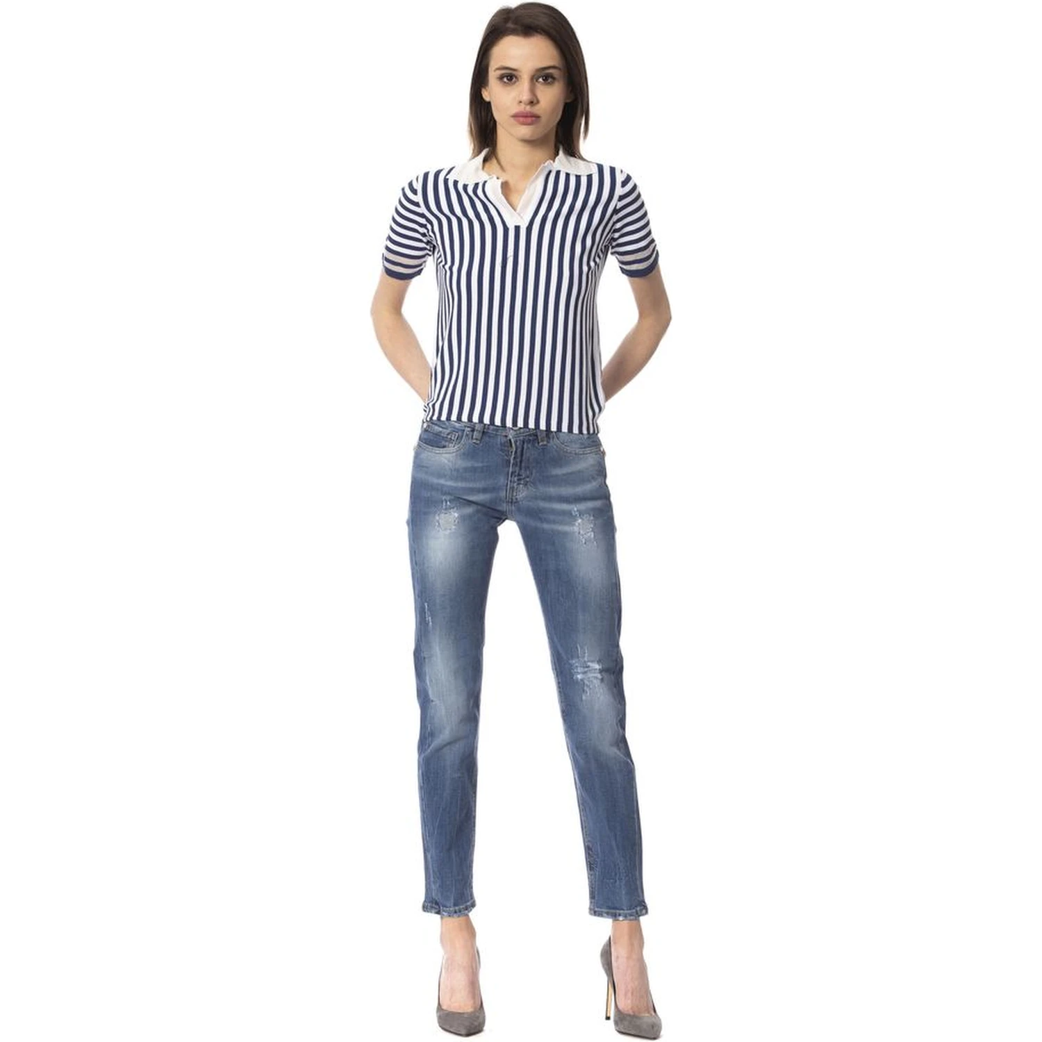 Blue Other Fibres Jeans Denim