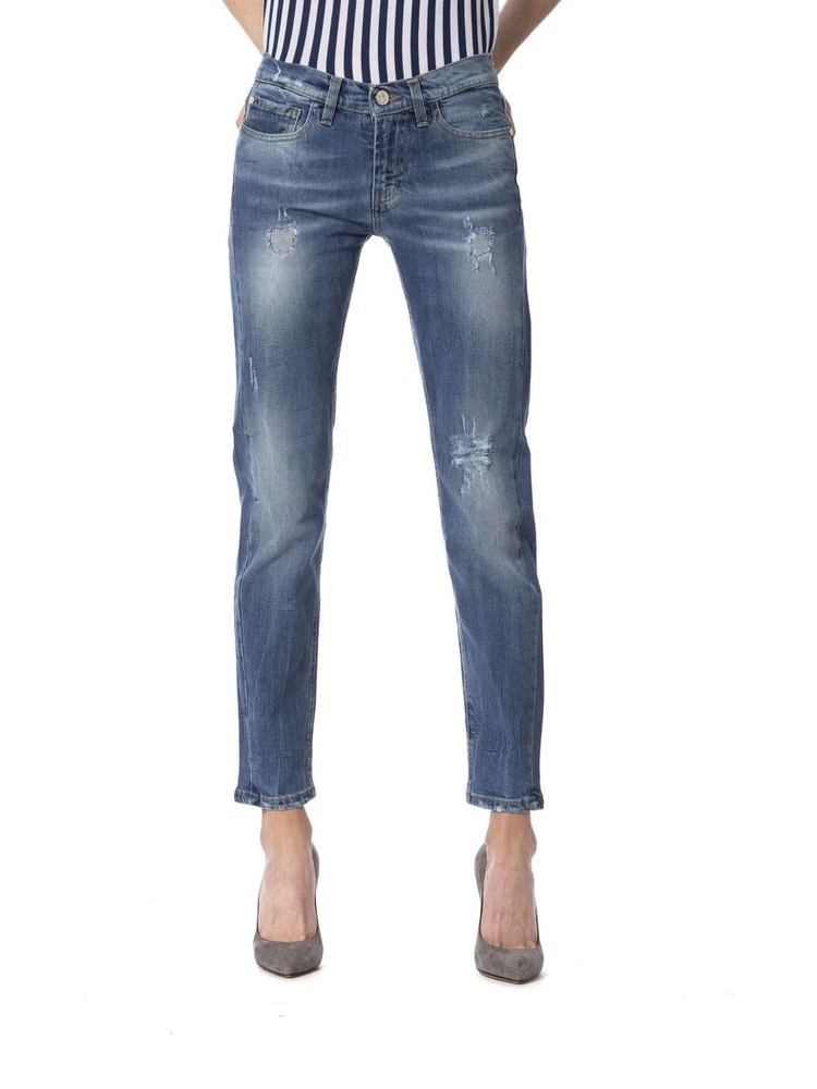 Blue Other Fibres Jeans Denim alternative