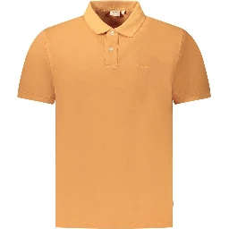 Orange Cotton Polo Shirt