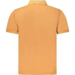 Orange Cotton Polo Shirt