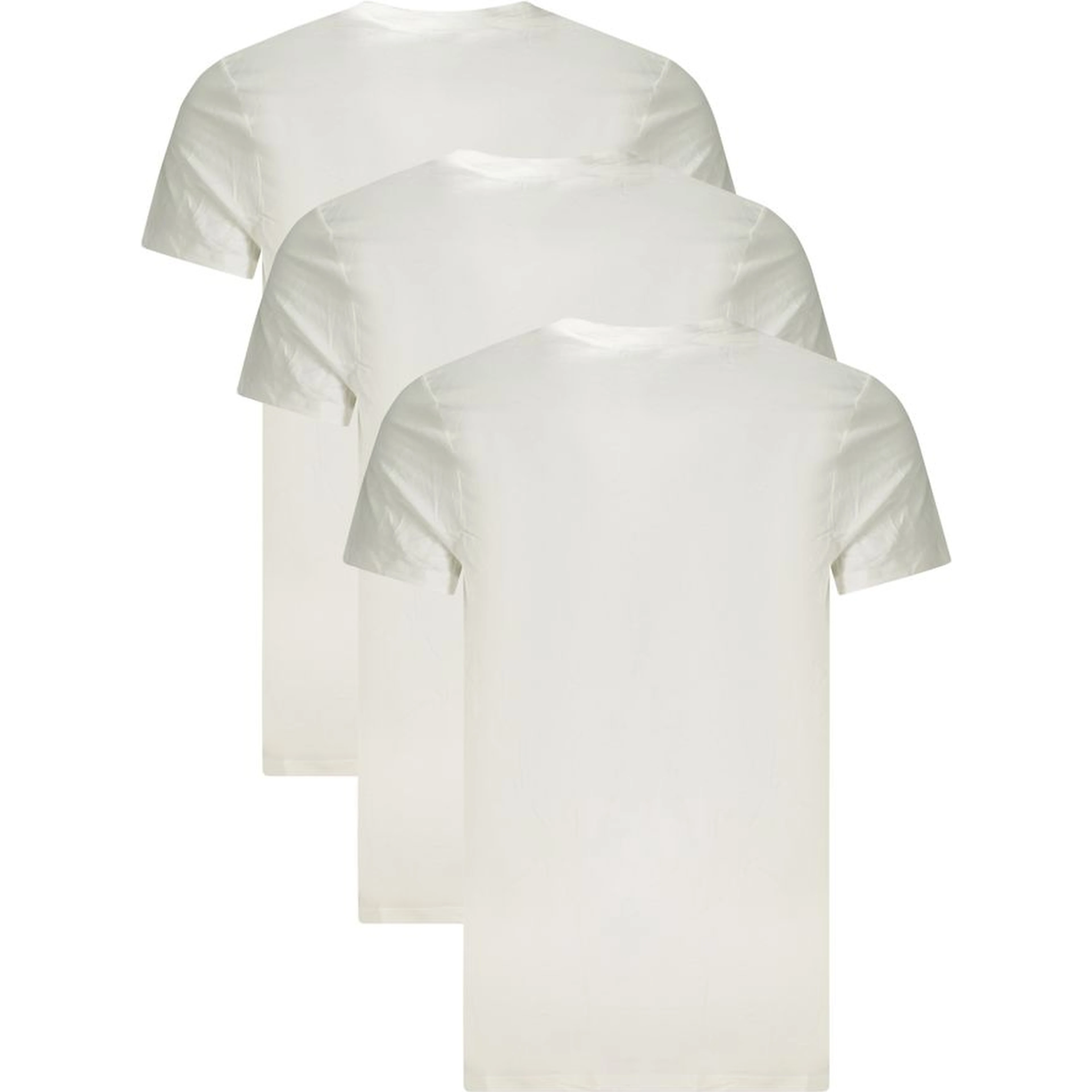 Men's white crew-neck t-shirts