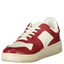 Red Polyester Sneaker