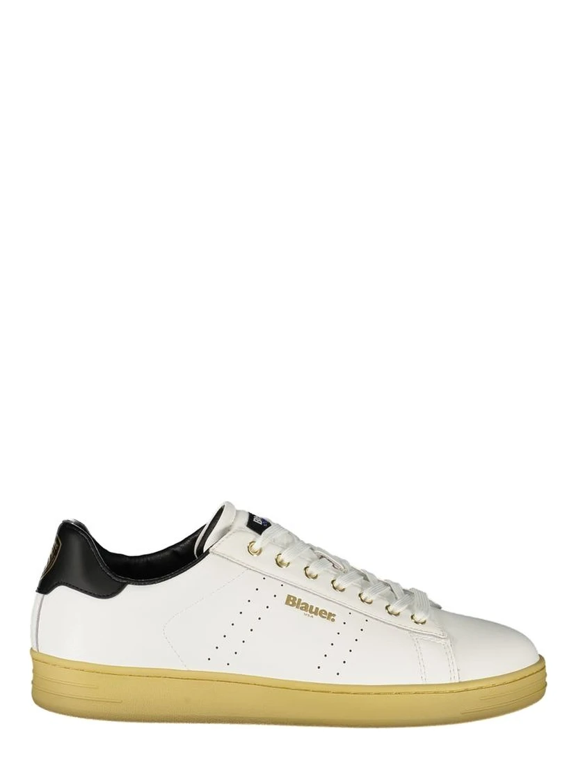 White Polyester Sneaker