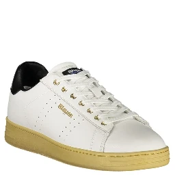 White Polyester Sneaker