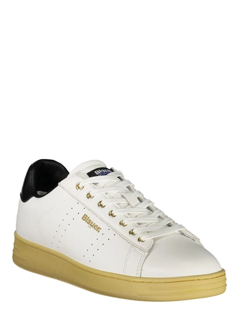 White Polyester Sneaker