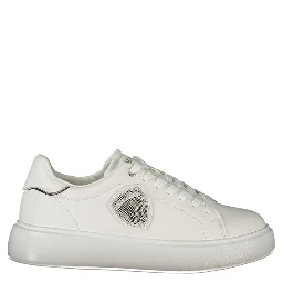 حذاء رياضي أبيض من البوليستر