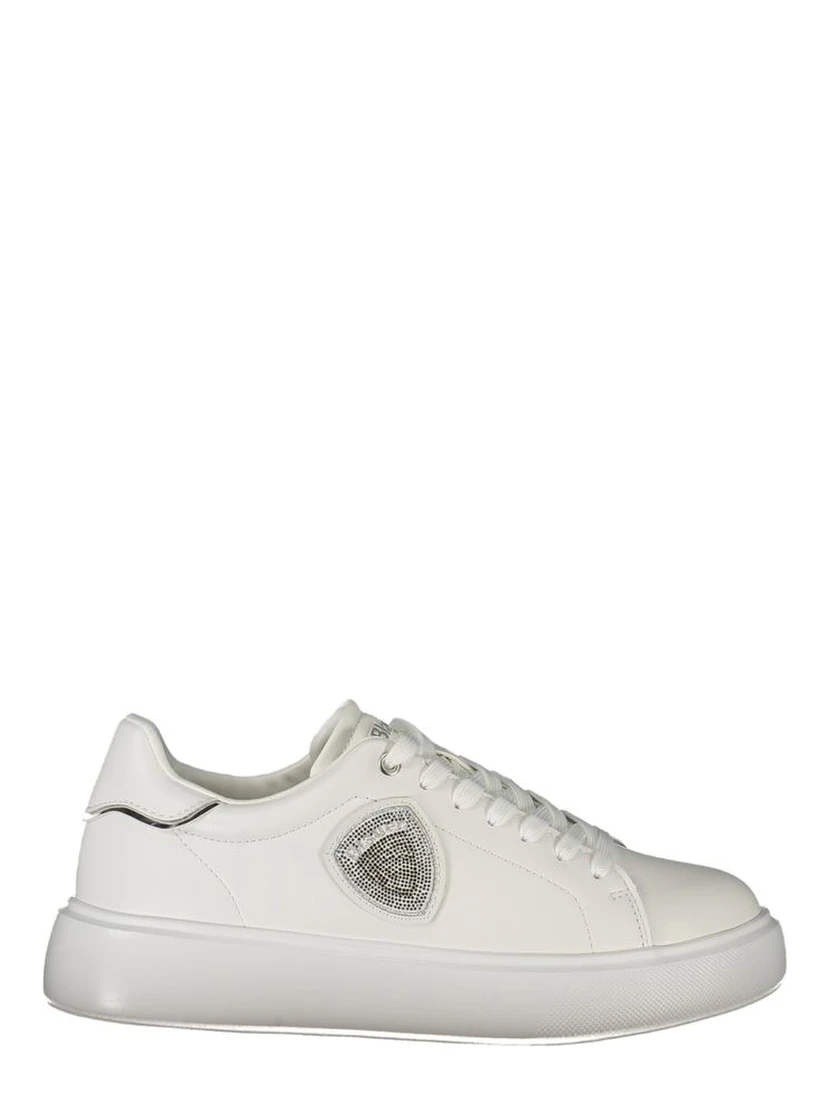 White Polyester Sneaker