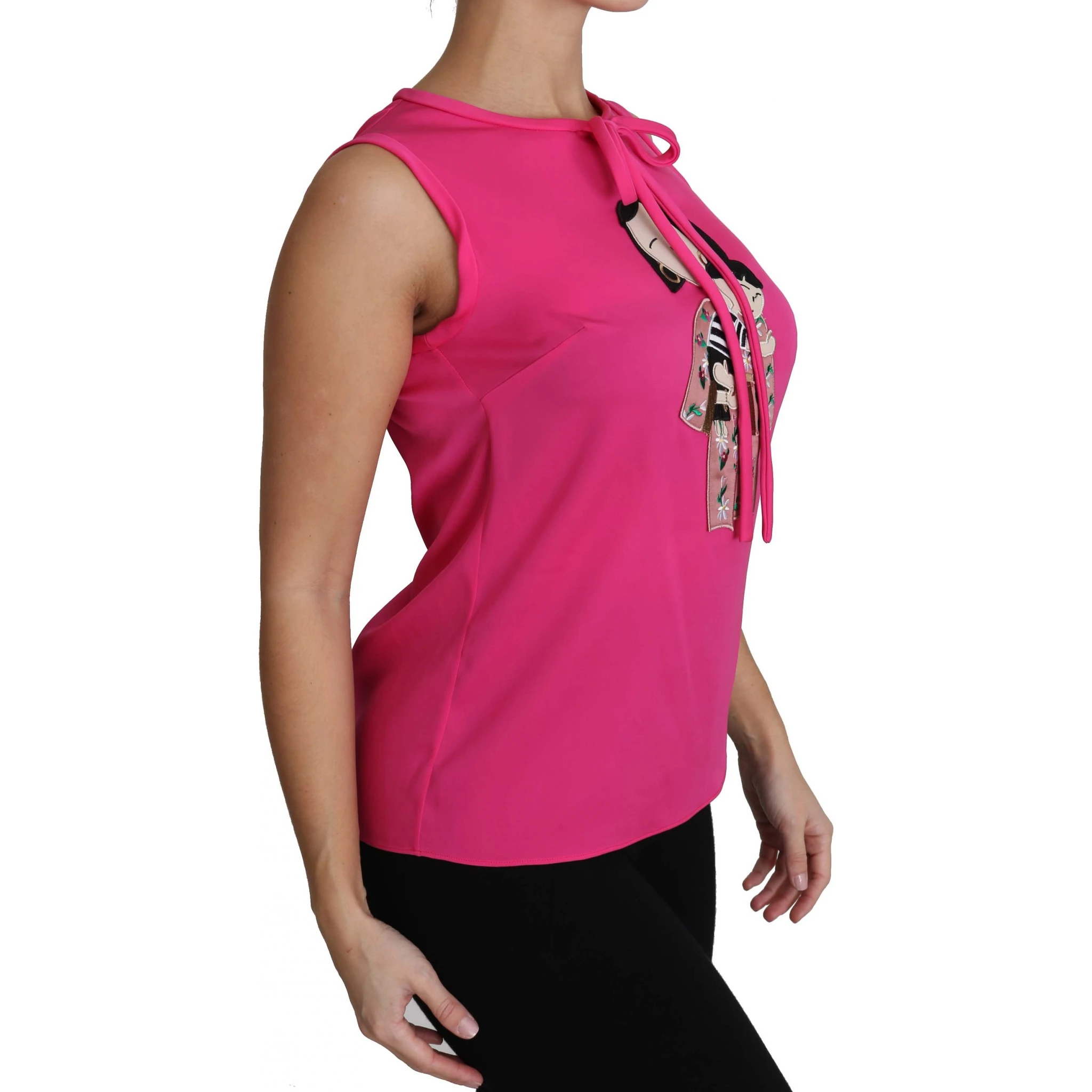 Pink Family Silk Tank  Mama Blouse Top Shirt
