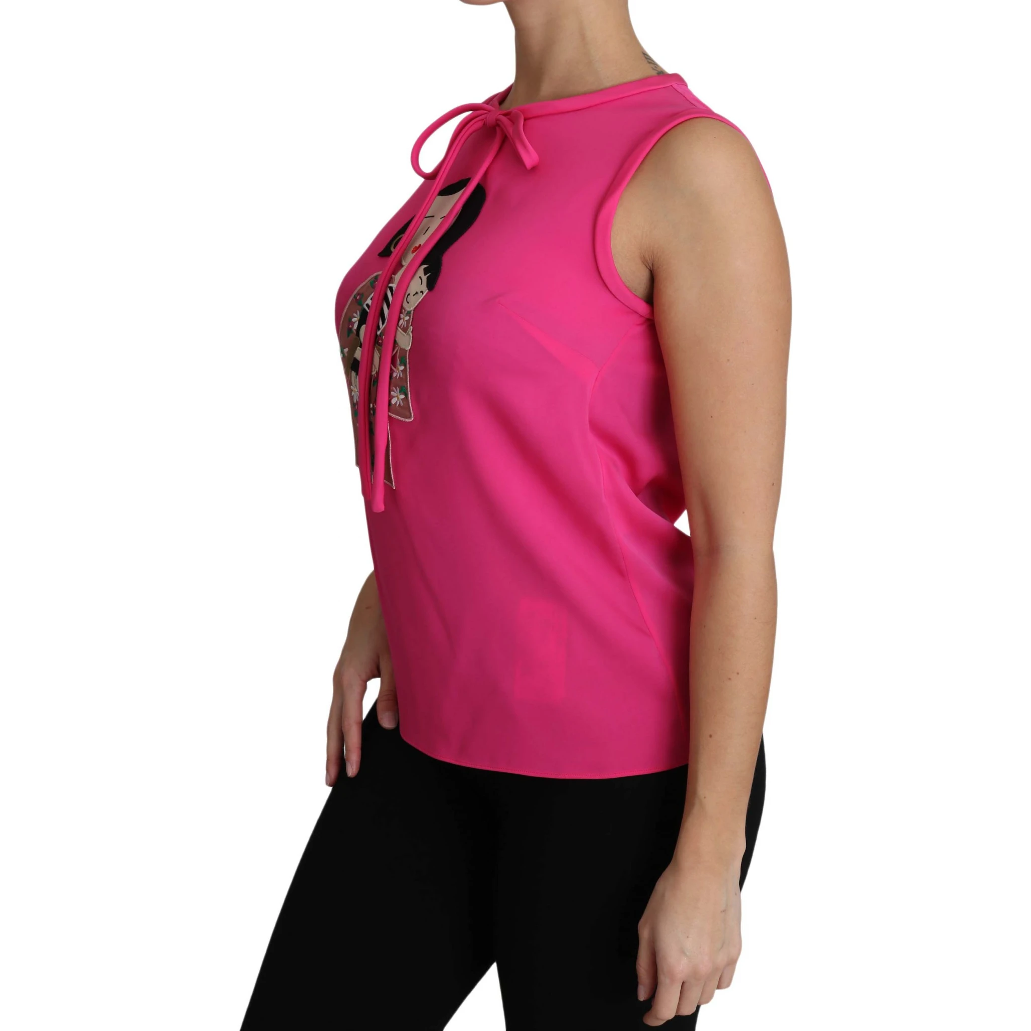 Pink Family Silk Tank  Mama Blouse Top Shirt