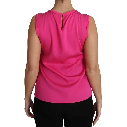 Pink Family Silk Tank  Mama Blouse Top Shirt
