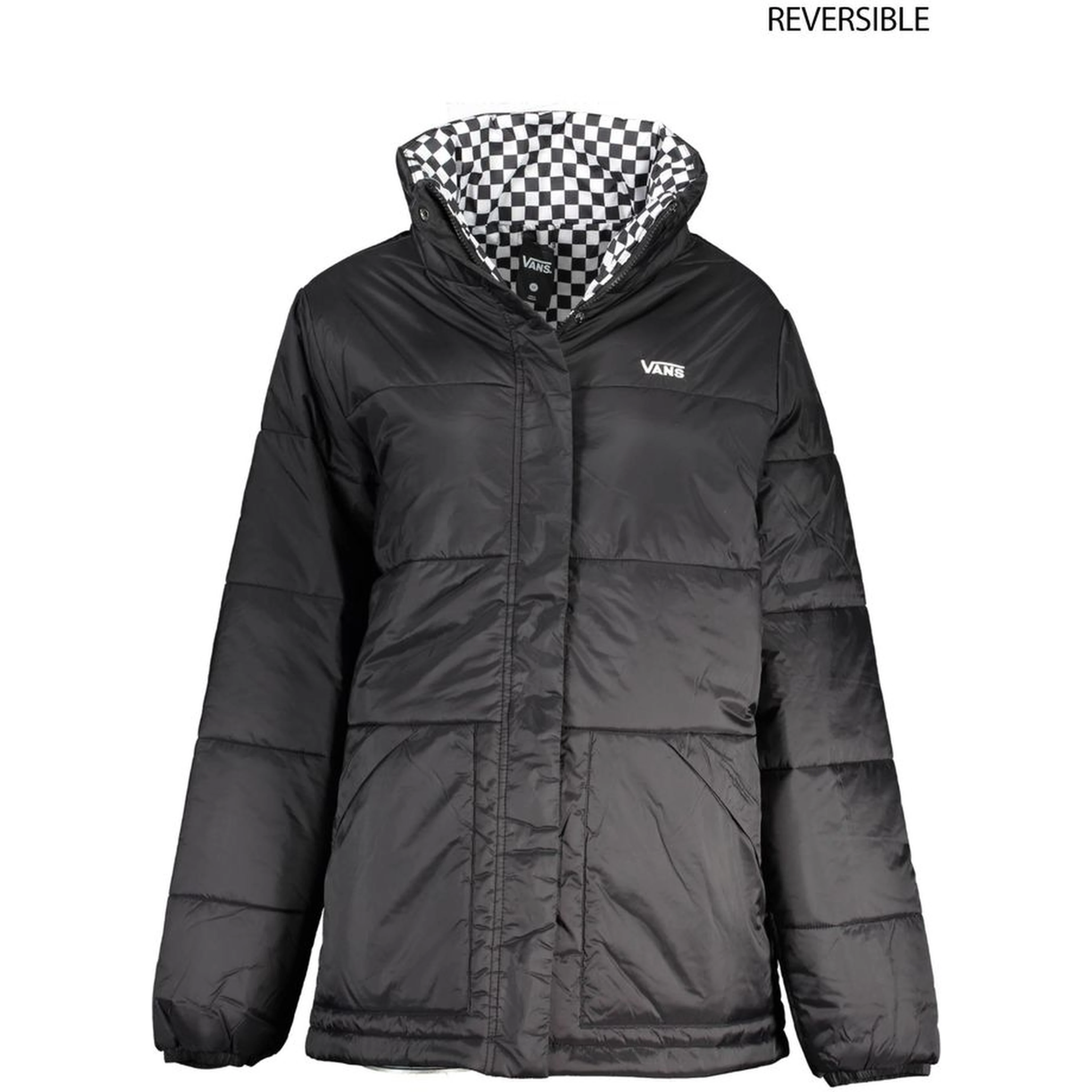Black Nylon Jackets & Coat