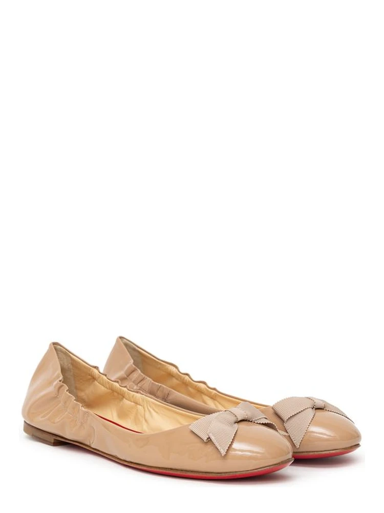 Beige Patent Leather Ballet Flats alternative