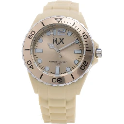 Cream Rubber Sport Watch