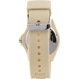 Cream Rubber Sport Watch