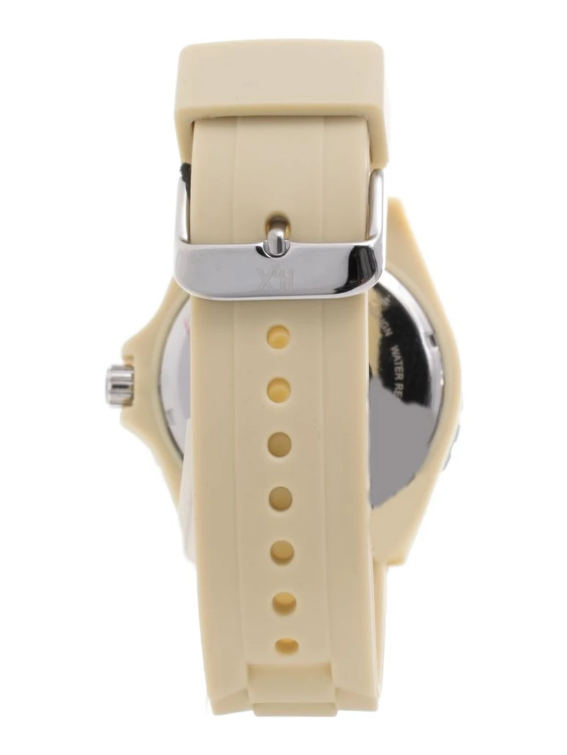 Cream Rubber Sport Watch