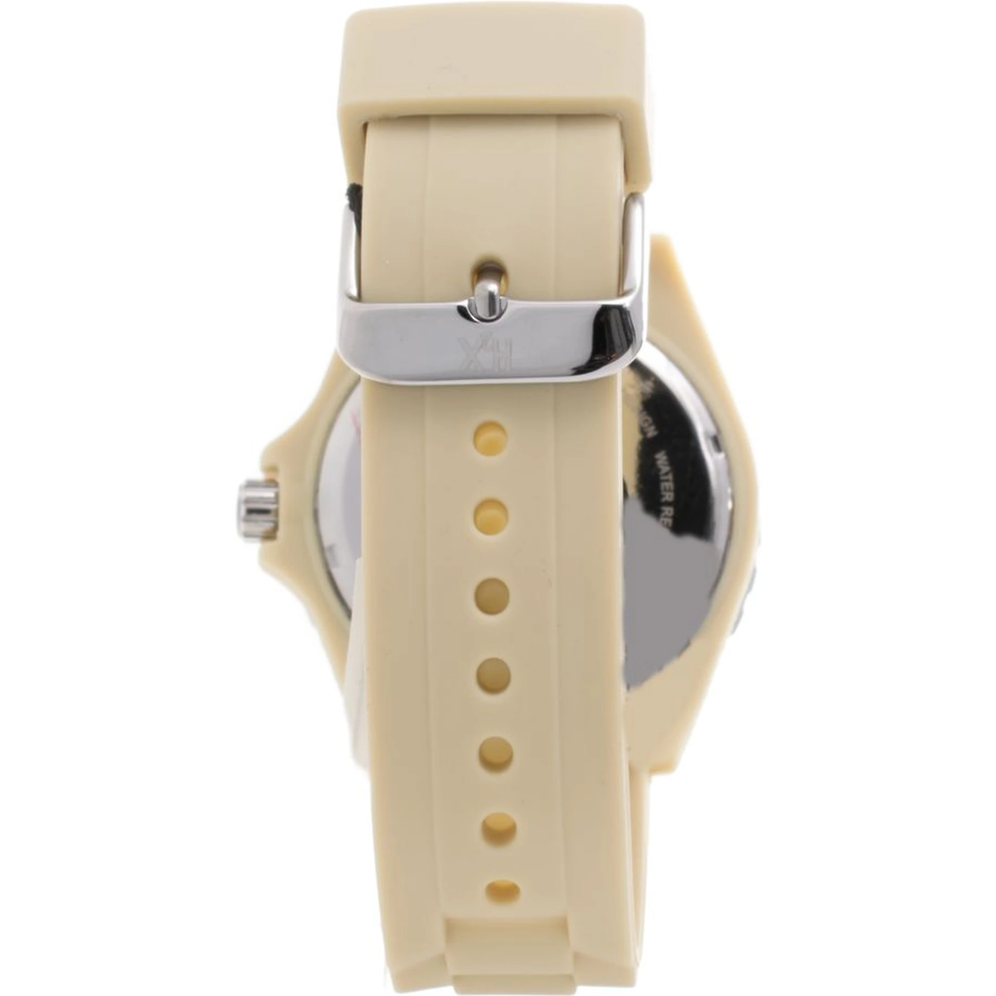 Cream Rubber Sport Watch