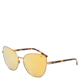 Brown Metal Sunglasses