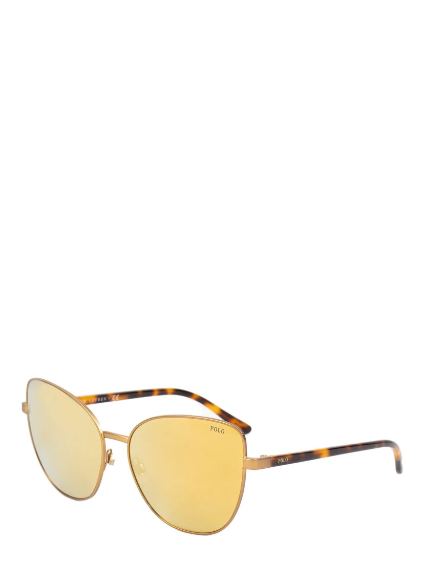 Brown Metal Sunglasses