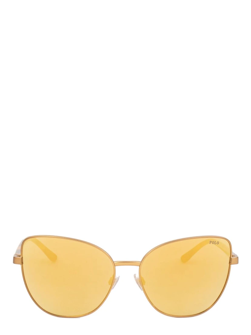 Brown Metal Sunglasses