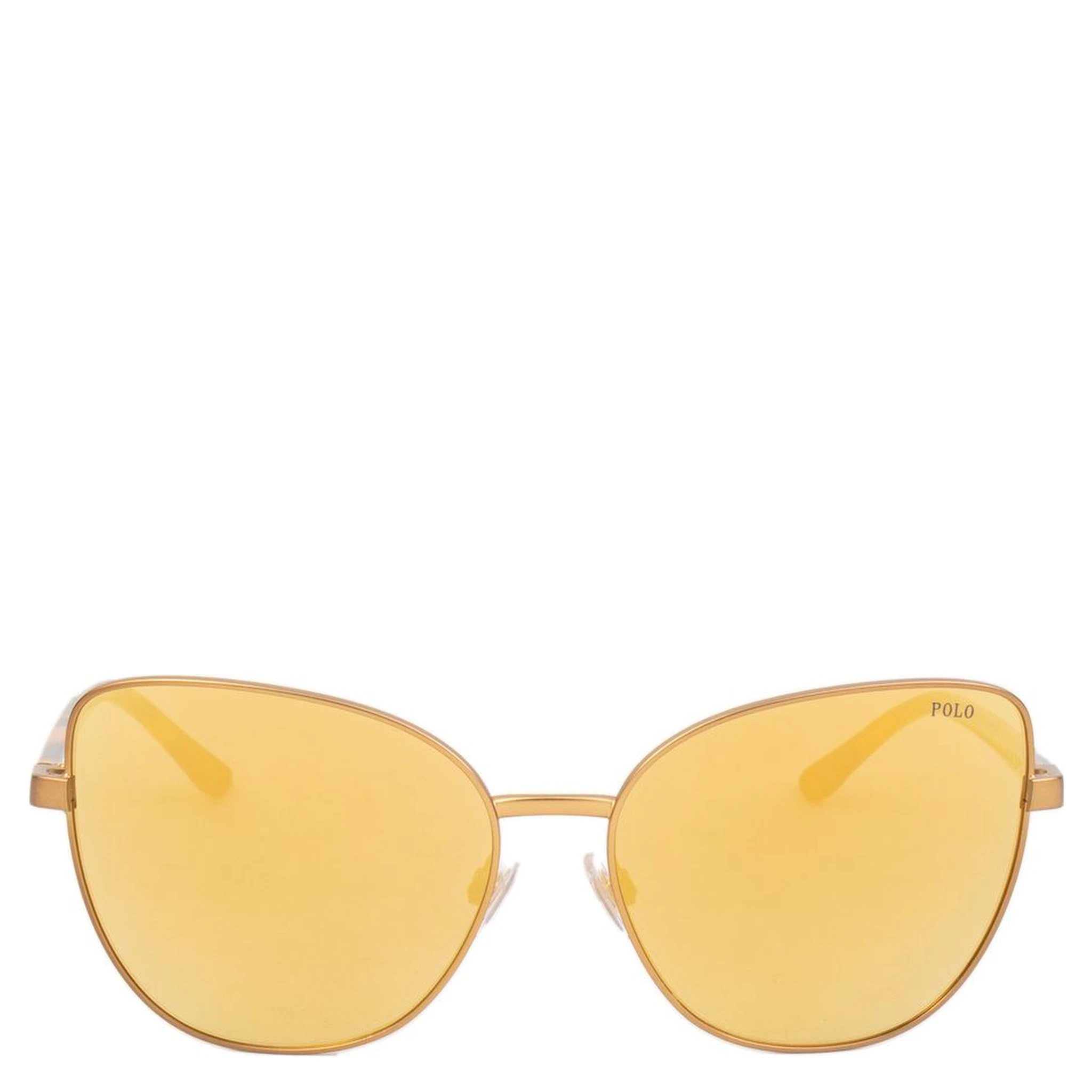 Brown Metal Sunglasses