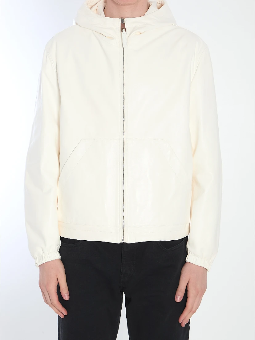 Reversible leather jacket