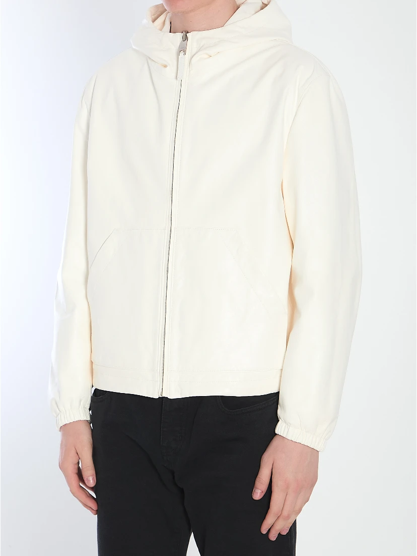 Reversible leather jacket