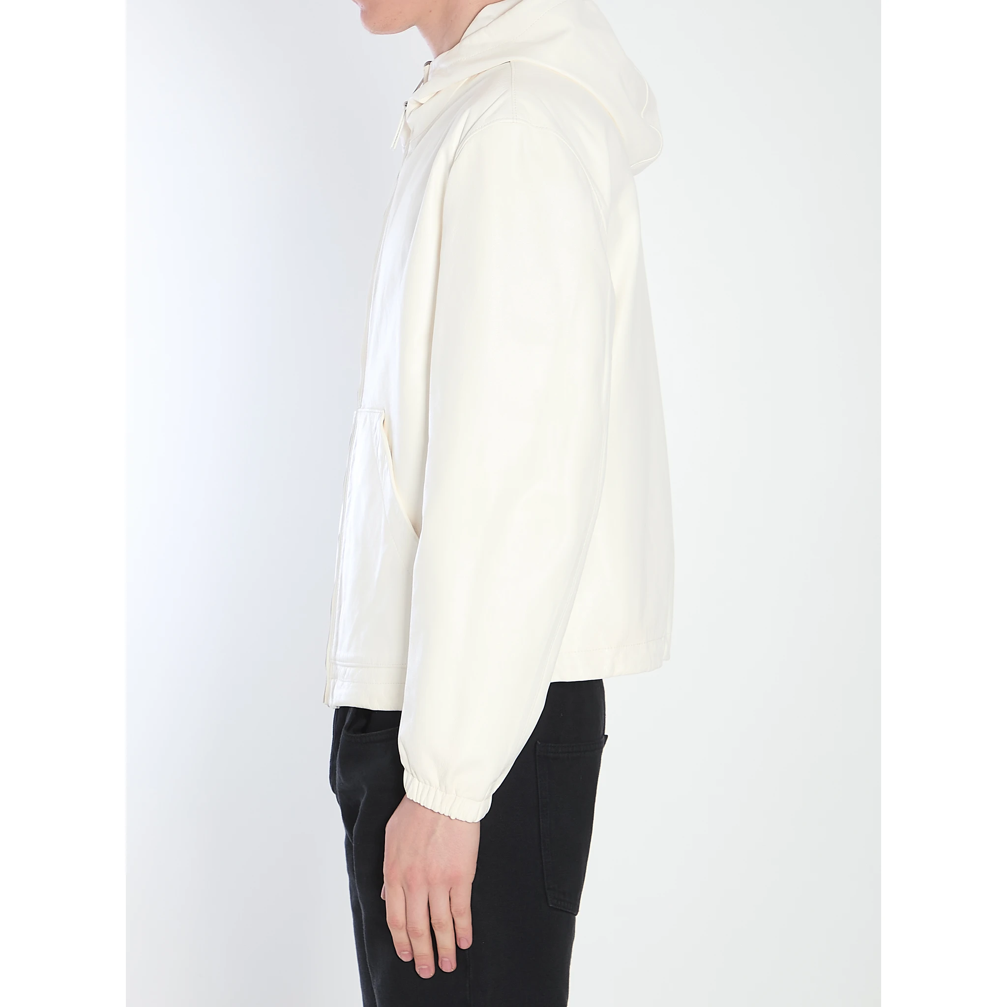 Reversible leather jacket