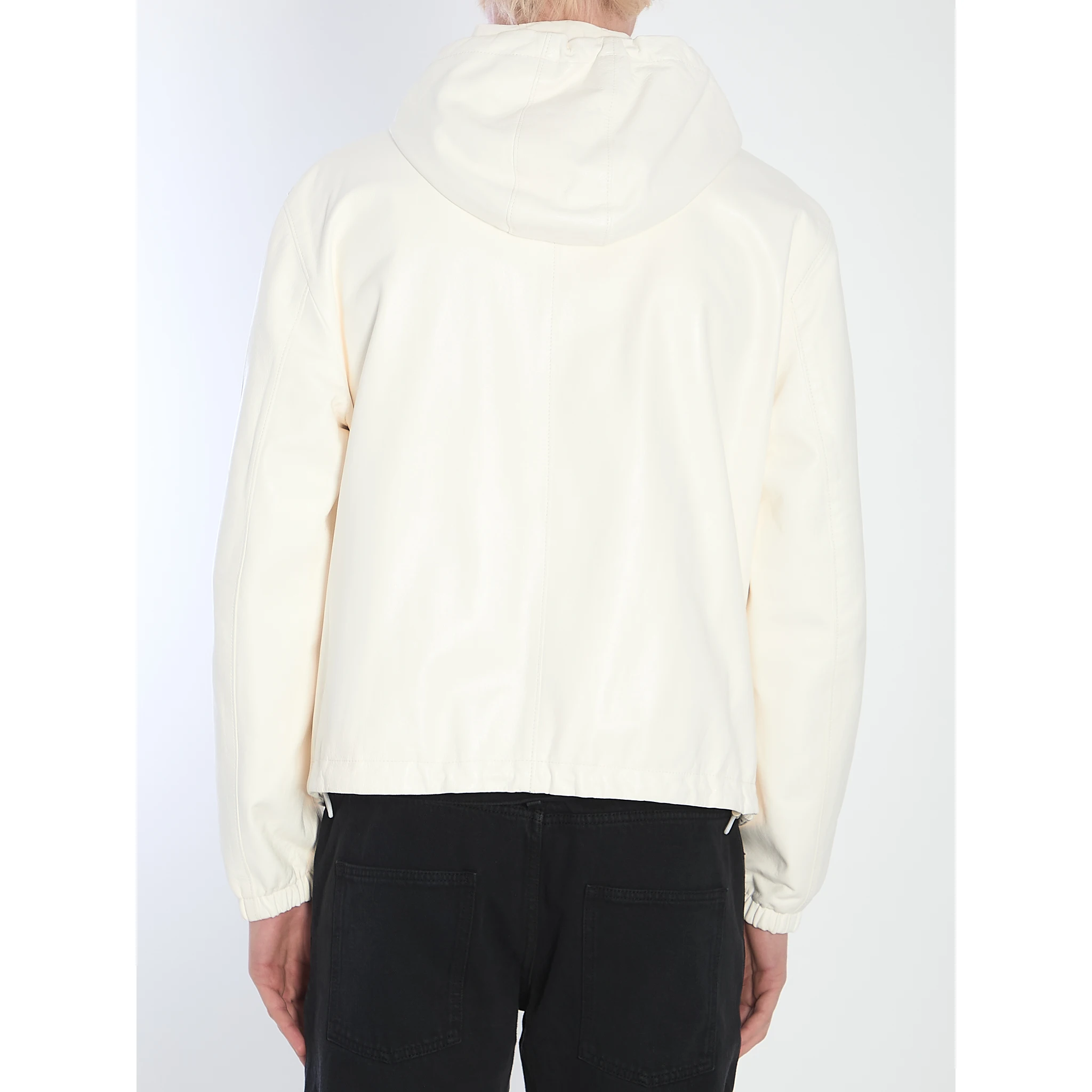 Reversible leather jacket