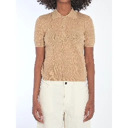 Polo shirt with embroidered logo